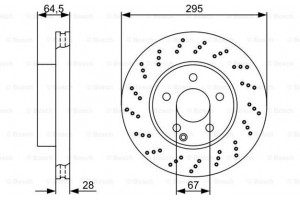 Bosch Δισκόπλακα - 0 986 479 331