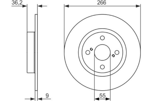 Bosch Δισκόπλακα - 0 986 479 335