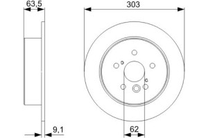 Bosch Δισκόπλακα - 0 986 479 338