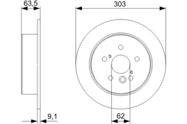 Bosch Δισκόπλακα - 0 986 479 338
