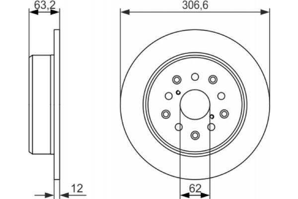 Bosch Δισκόπλακα - 0 986 479 339 Bosch Δισκόπλακα - 0 986 479 339