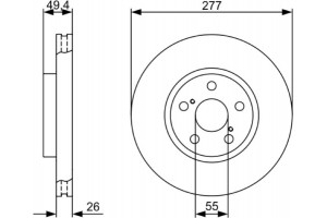 Bosch Δισκόπλακα - 0 986 479 340