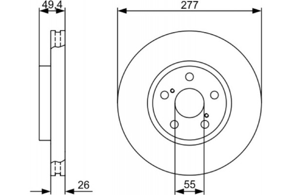 Bosch Δισκόπλακα - 0 986 479 340