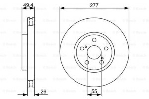 Bosch Δισκόπλακα - 0 986 479 340