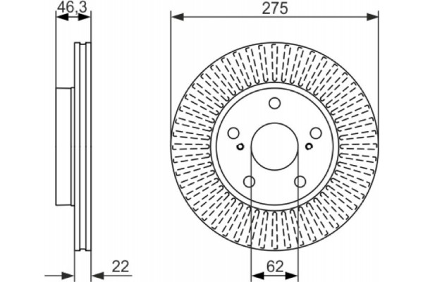 Bosch Δισκόπλακα - 0 986 479 341