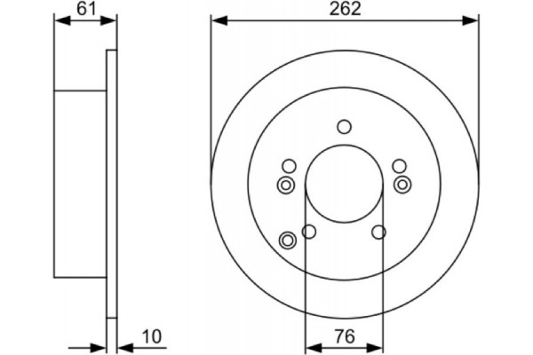 Bosch Δισκόπλακα - 0 986 479 C03 Bosch Δισκόπλακα - 0 986 479 C03