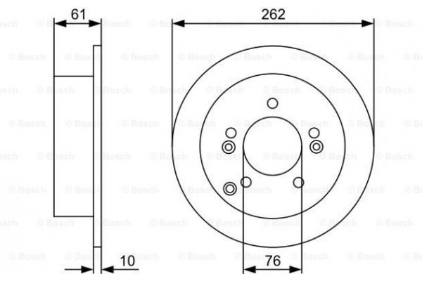 Bosch Δισκόπλακα - 0 986 479 C03