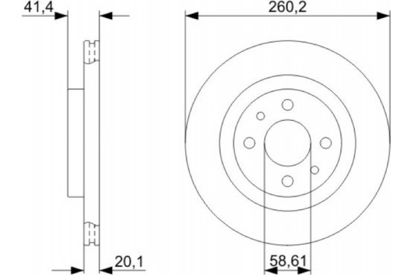 Bosch Δισκόπλακα - 0 986 479 346