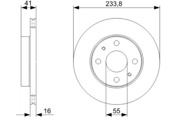 Bosch Δισκόπλακα - 0 986 479 352