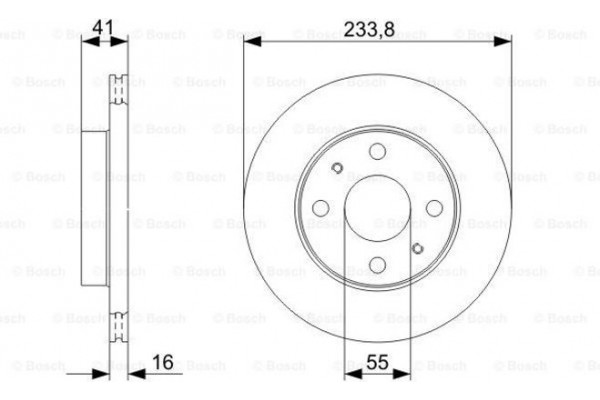 Bosch Δισκόπλακα - 0 986 479 352