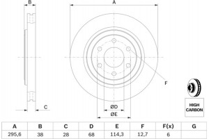 Bosch Δισκόπλακα - 0 986 479 356