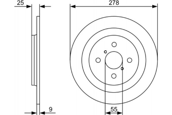 Bosch Δισκόπλακα - 0 986 479 C05