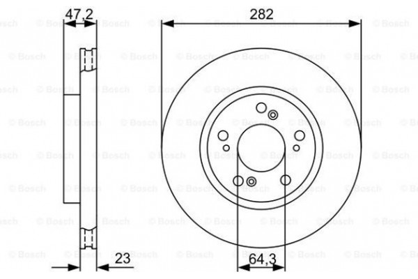 Bosch Δισκόπλακα - 0 986 479 365