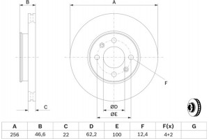 Bosch Δισκόπλακα - 0 986 479 367