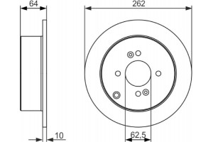 Bosch Δισκόπλακα - 0 986 479 371