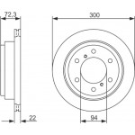 Bosch Δισκόπλακα - 0 986 479 373