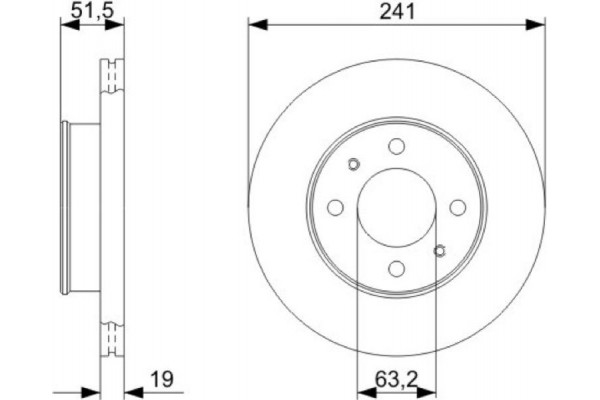 Bosch Δισκόπλακα - 0 986 479 377
