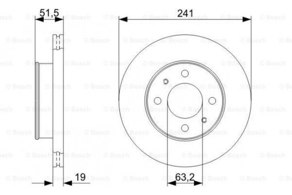 Bosch Δισκόπλακα - 0 986 479 377