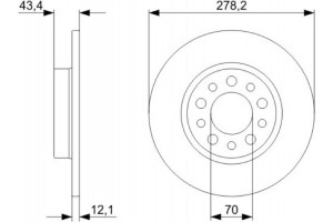 Bosch Δισκόπλακα - 0 986 479 378