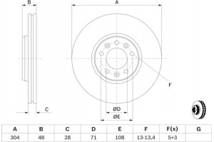 Bosch Δισκόπλακα - 0 986 479 380