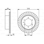 Bosch Δισκόπλακα - 0 986 479 385