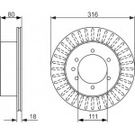 Bosch Δισκόπλακα - 0 986 479 385