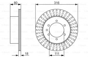 Bosch Δισκόπλακα - 0 986 479 385