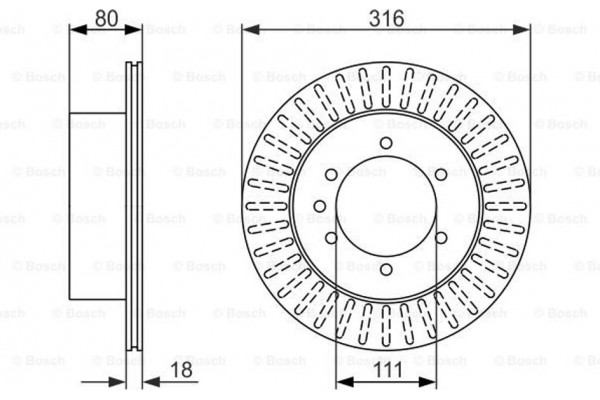 Bosch Δισκόπλακα - 0 986 479 385