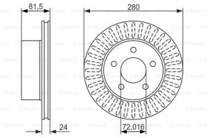 Bosch Δισκόπλακα - 0 986 479 386