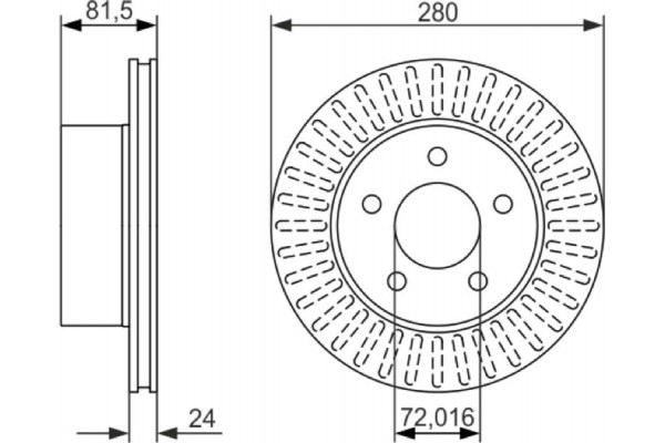 Bosch Δισκόπλακα - 0 986 479 386