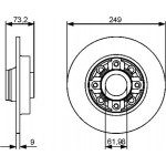 Bosch Δισκόπλακα - 0 986 479 388 Bosch Δισκόπλακα - 0 986 479 388