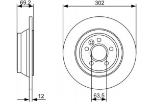 Bosch Δισκόπλακα - 0 986 479 396