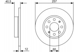 Bosch Δισκόπλακα - 0 986 479 402