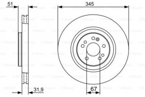 Bosch Δισκόπλακα - 0 986 479 405