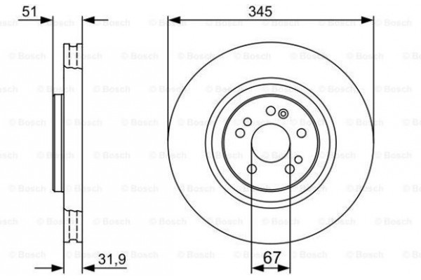 Bosch Δισκόπλακα - 0 986 479 405