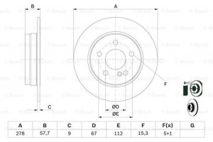 Bosch Δισκόπλακα - 0 986 479 409