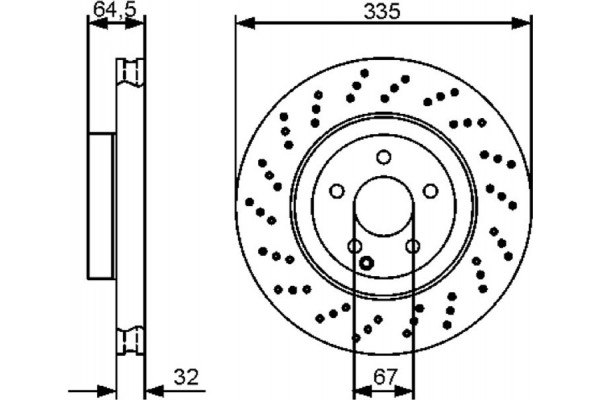 Bosch Δισκόπλακα - 0 986 479 413