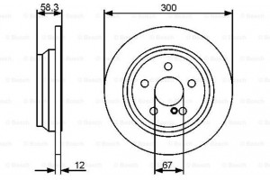 Bosch Δισκόπλακα - 0 986 479 414