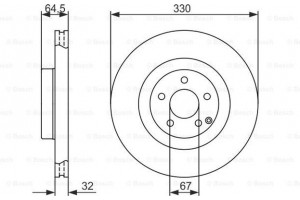 Bosch Δισκόπλακα - 0 986 479 415