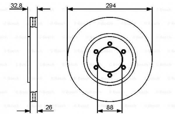 Bosch Δισκόπλακα - 0 986 479 416