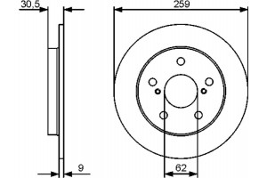 Bosch Δισκόπλακα - 0 986 479 418