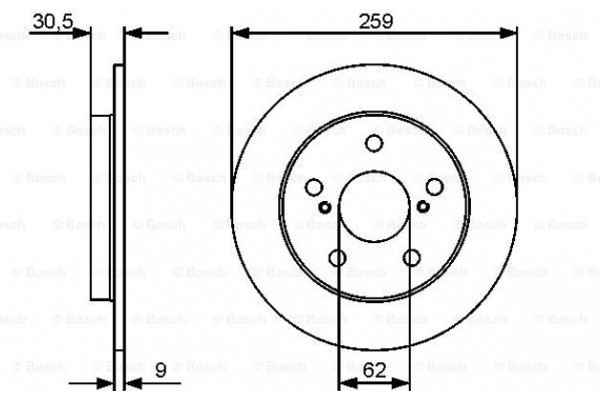 Bosch Δισκόπλακα - 0 986 479 418