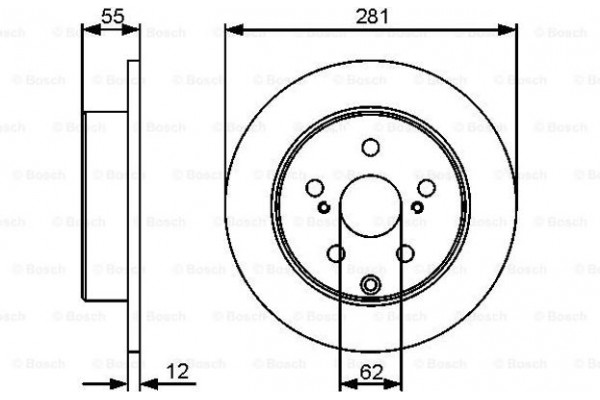 Bosch Δισκόπλακα - 0 986 479 419