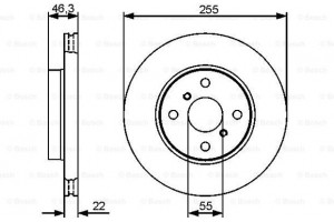 Bosch Δισκόπλακα - 0 986 479 430