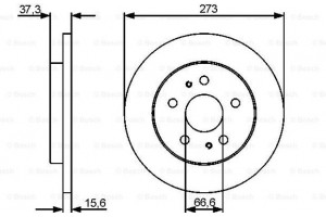 Bosch Δισκόπλακα - 0 986 479 432
