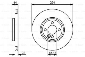 Bosch Δισκόπλακα - 0 986 479 438