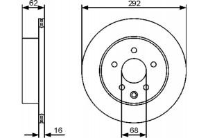 Bosch Δισκόπλακα - 0 986 479 453