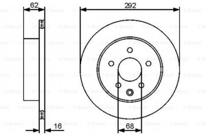 Bosch Δισκόπλακα - 0 986 479 453