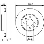 Bosch Δισκόπλακα - 0 986 479 459 Bosch Δισκόπλακα - 0 986 479 459