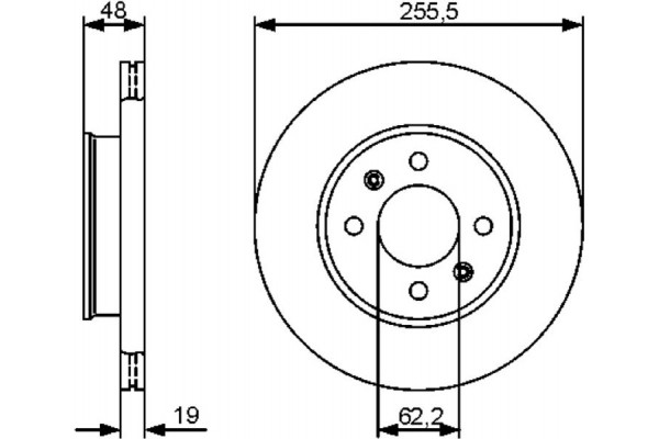 Bosch Δισκόπλακα - 0 986 479 459 Bosch Δισκόπλακα - 0 986 479 459